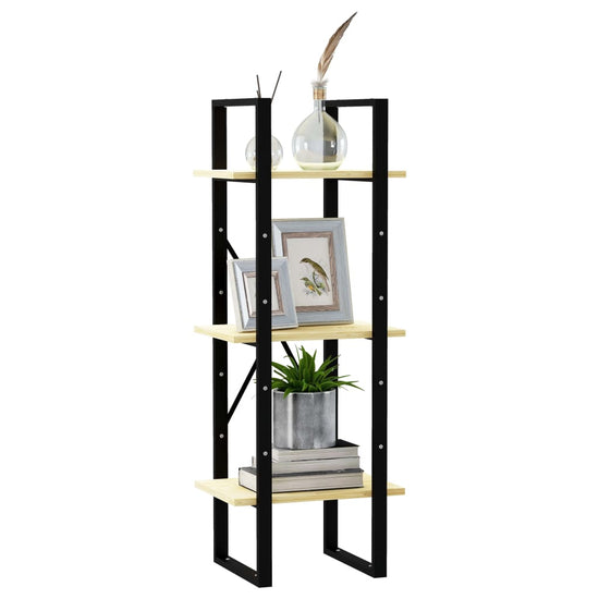 Boekenkast met 3 schappen 40x30x105 cm massief grenenhout MeubelReus