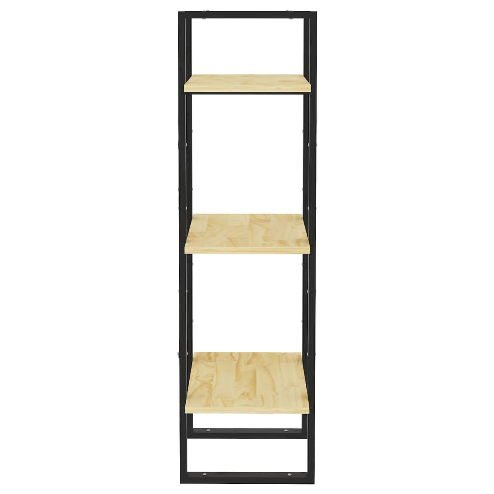 Boekenkast met 3 schappen 40x30x105 cm massief grenenhout MeubelReus