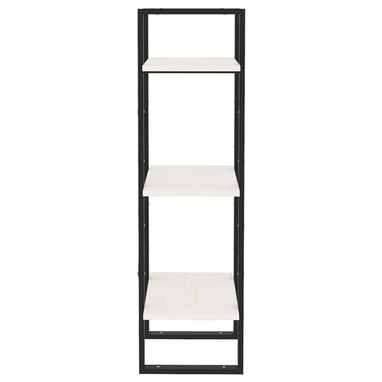 Boekenkast met 3 schappen 40x30x105 cm massief grenenhout wit MeubelReus