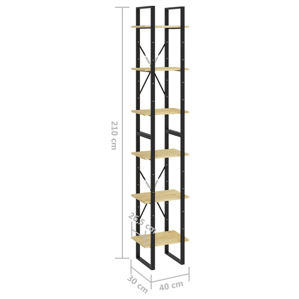 Hoge kast 40x30x210 cm massief grenenhout MeubelReus