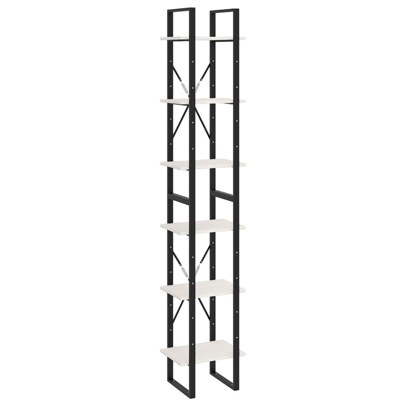 Hoge kast 40x30x210 cm massief grenenhout wit MeubelReus