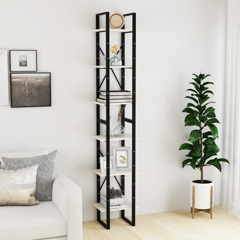 Hoge kast 40x30x210 cm massief grenenhout wit MeubelReus