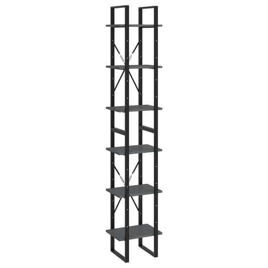 Hoge kast 40x30x210 cm massief grenenhout grijs MeubelReus