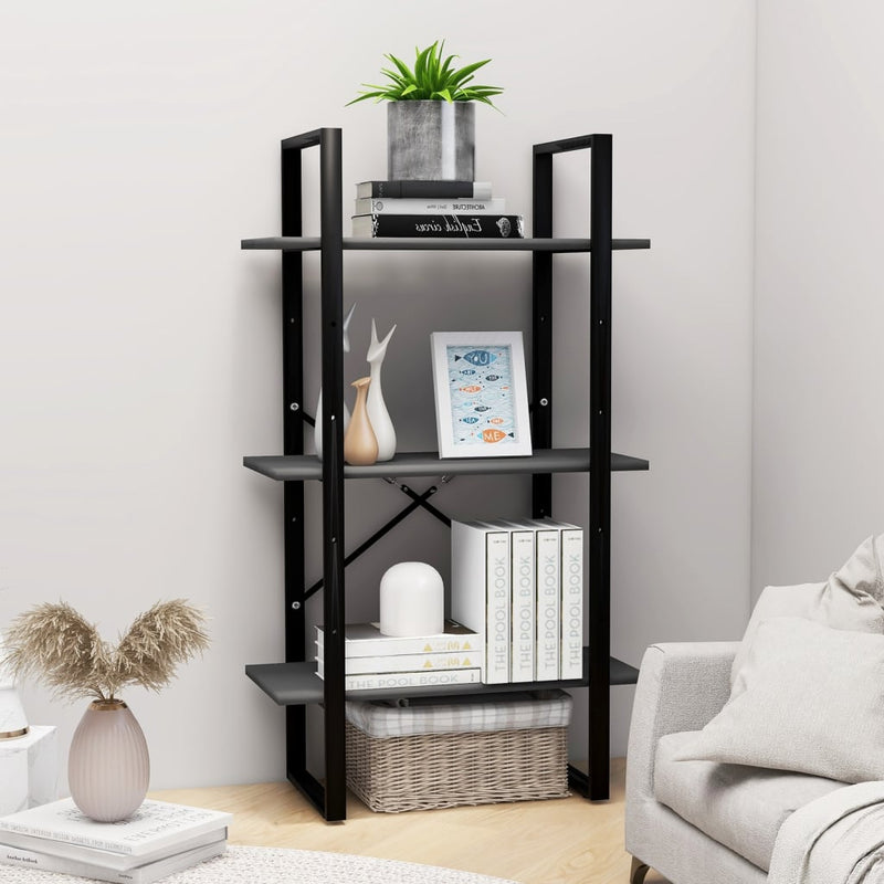 Opbergrek 60x30x105 cm spaanplaat grijs MeubelReus