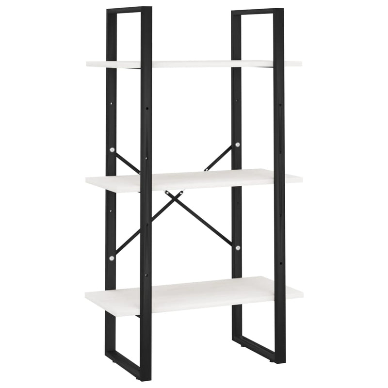 Opbergrek 60x30x105 cm massief grenenhout wit MeubelReus