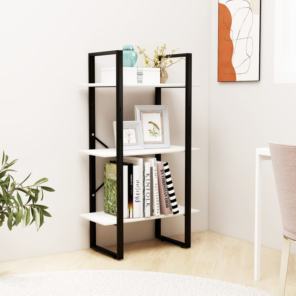 Opbergrek 60x30x105 cm massief grenenhout wit MeubelReus