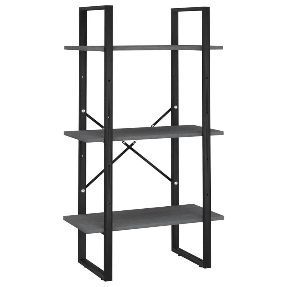 Opbergrek 60x30x105 cm massief grenenhout grijs MeubelReus
