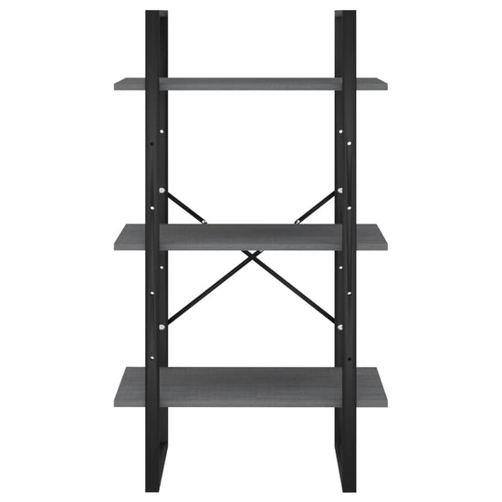 Opbergrek 60x30x105 cm massief grenenhout grijs MeubelReus