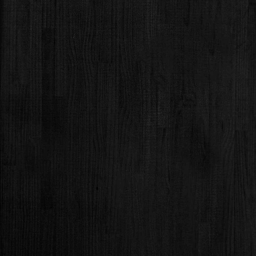 Opbergrek 60x30x105 cm massief grenenhout zwart MeubelReus