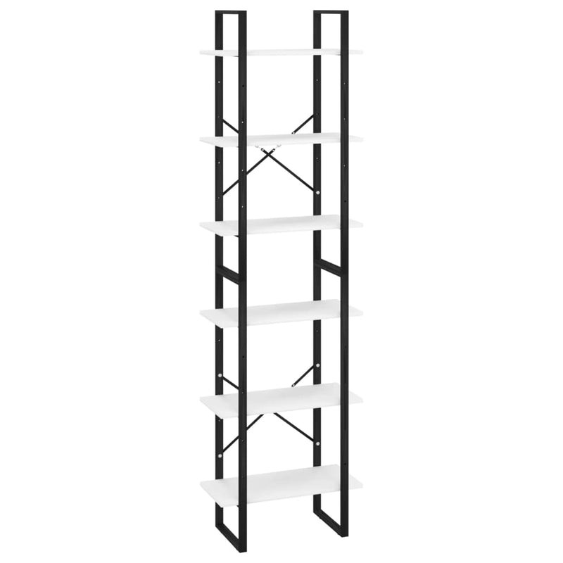 Opbergrek 60x30x210 cm bewerkt hout wit MeubelReus