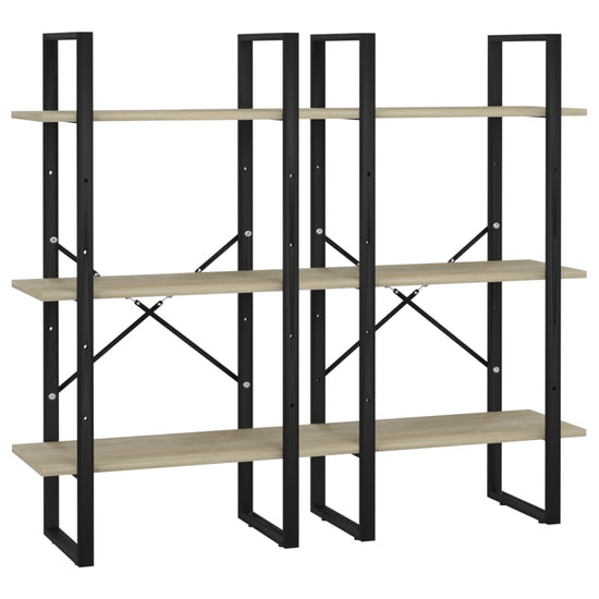 Opbergrek 60x30x210 cm bewerkt hout sonoma eikenkleurig MeubelReus