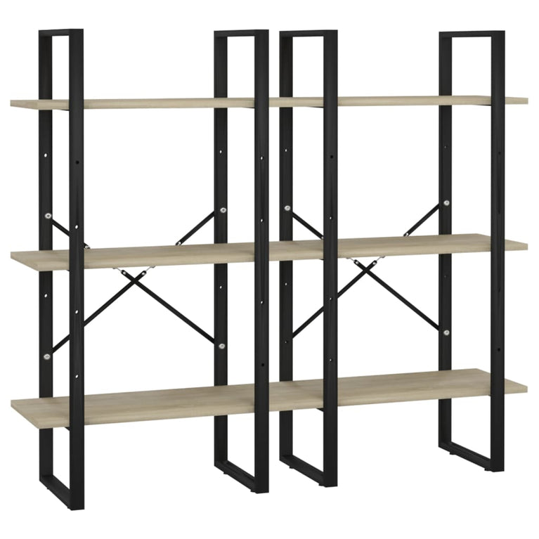Opbergrek 60x30x210 cm bewerkt hout sonoma eikenkleurig MeubelReus