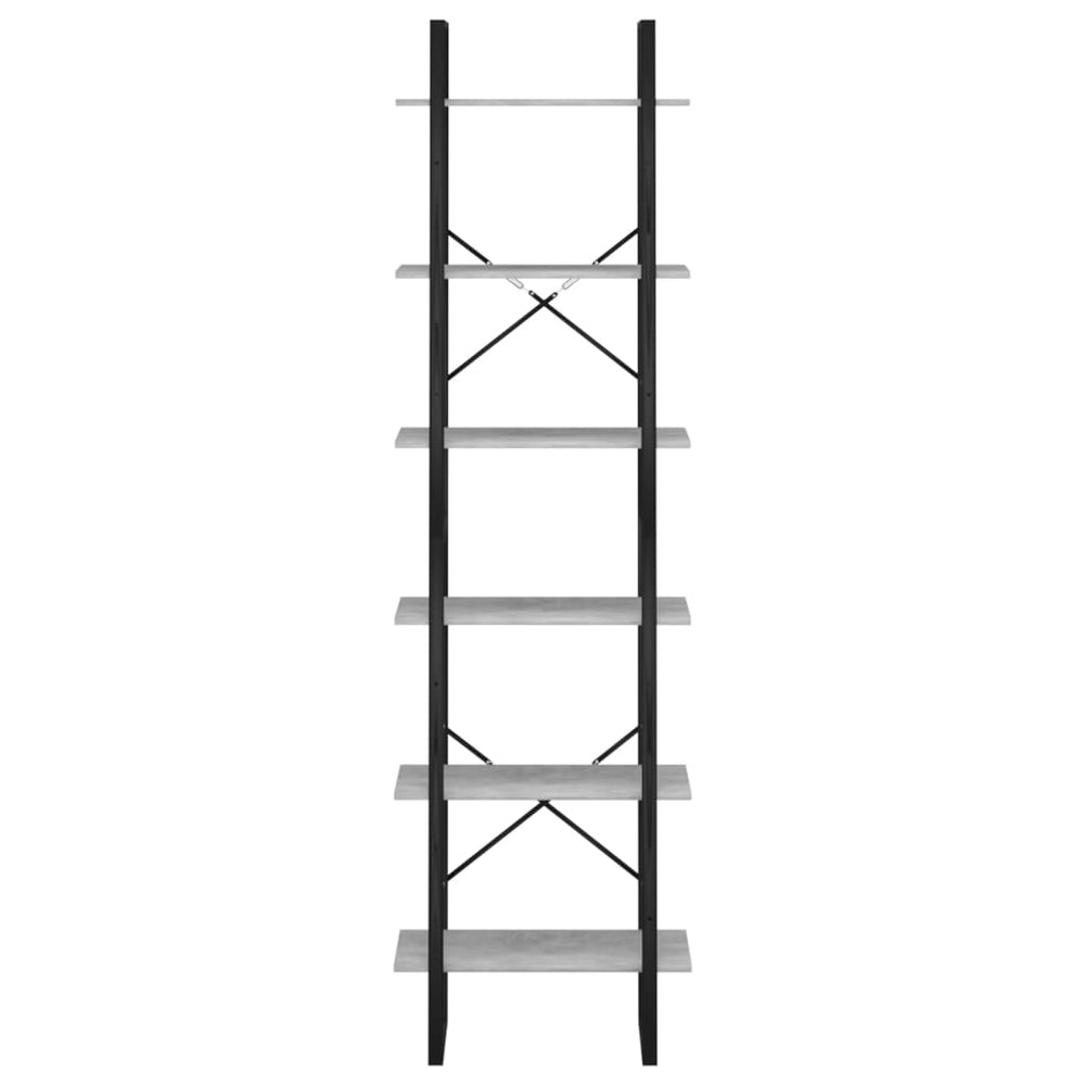 Opbergrek 60x30x210 cm bewerkt hout betongrijs MeubelReus