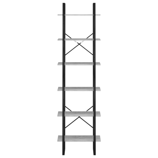 Opbergrek 60x30x210 cm bewerkt hout betongrijs MeubelReus