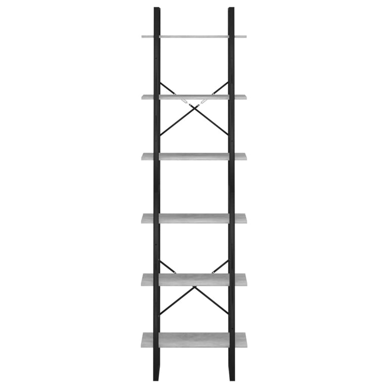 Opbergrek 60x30x210 cm bewerkt hout betongrijs MeubelReus