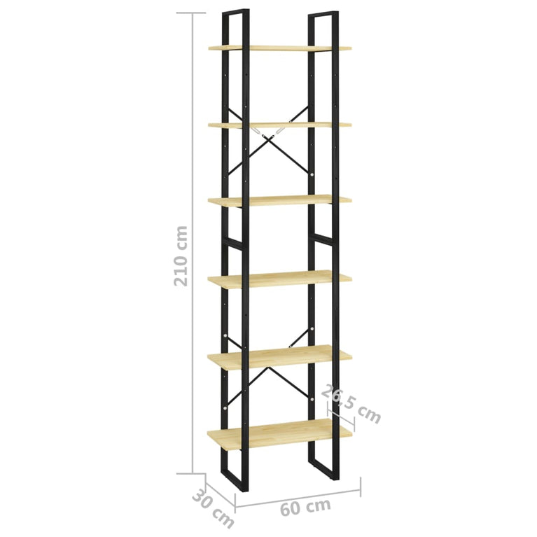 Opbergrek 60x30x210 cm massief grenenhout MeubelReus