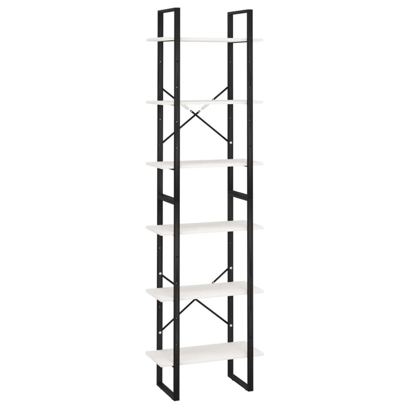 Opbergrek 60x30x210 cm massief grenenhout wit MeubelReus