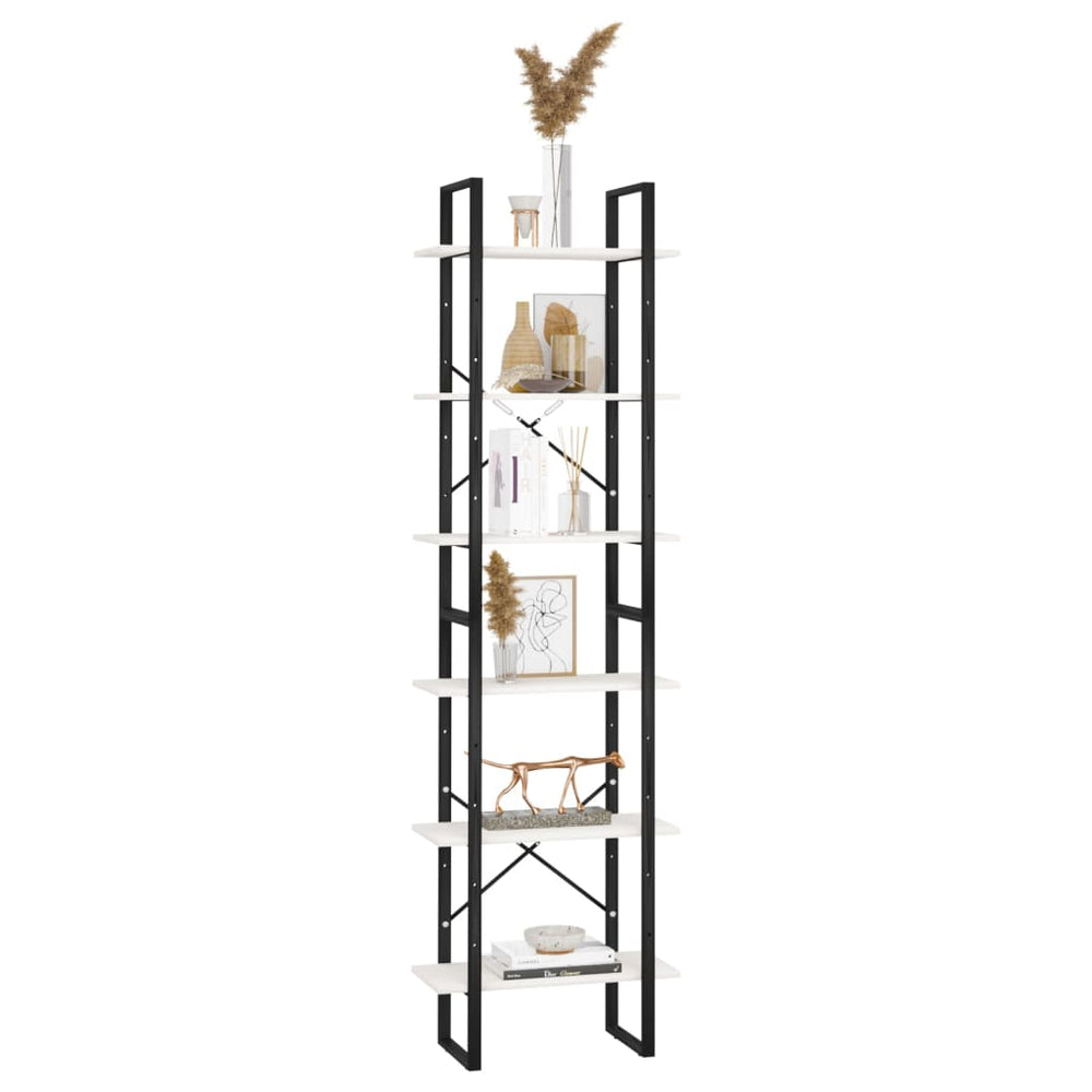 Opbergrek 60x30x210 cm massief grenenhout wit MeubelReus
