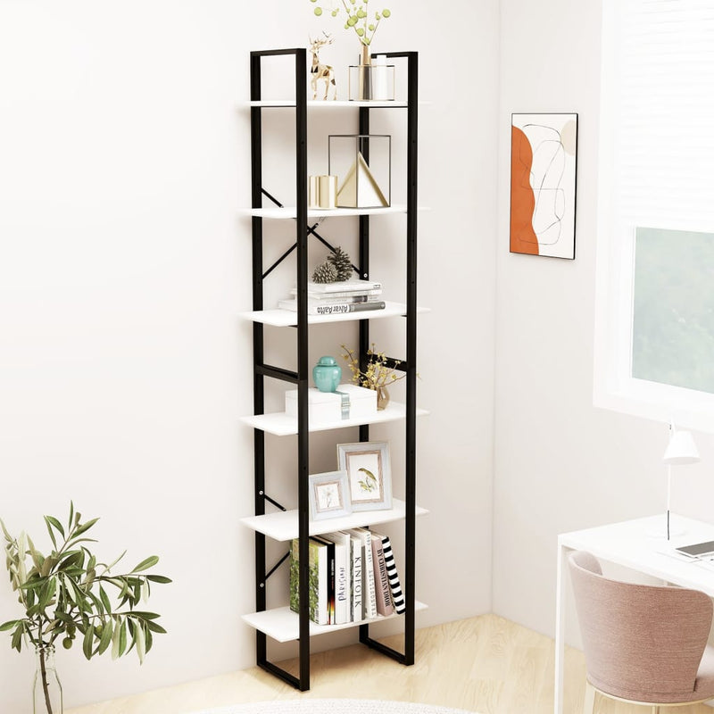 Opbergrek 60x30x210 cm massief grenenhout wit MeubelReus