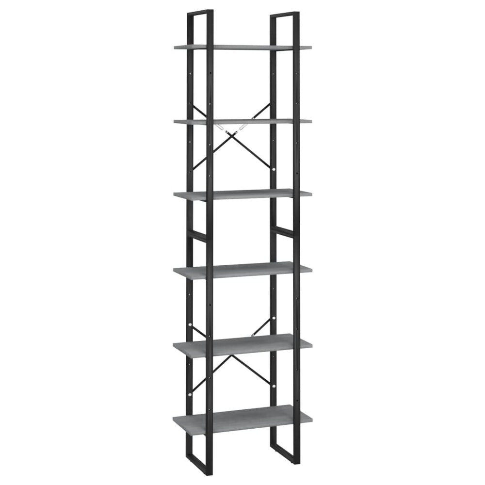 Opbergrek 60x30x210 cm massief grenenhout grijs MeubelReus