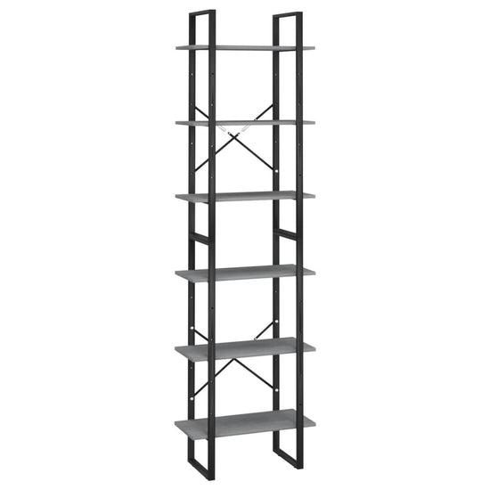 Opbergrek 60x30x210 cm massief grenenhout grijs MeubelReus