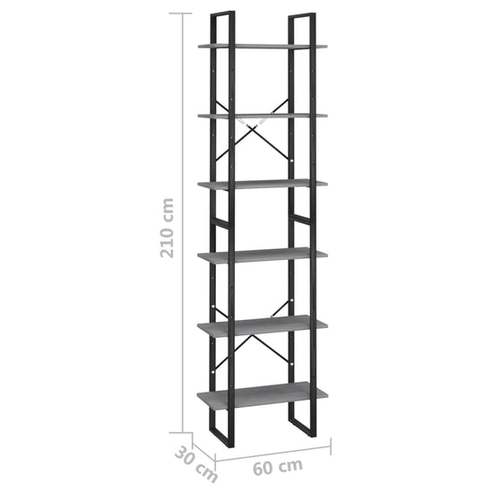 Opbergrek 60x30x210 cm massief grenenhout grijs MeubelReus