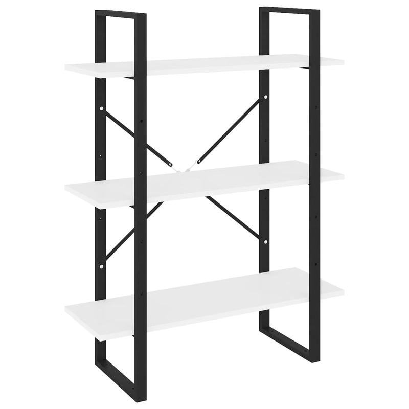 Boekenkast 80x30x105 cm bewerkt hout wit MeubelReus