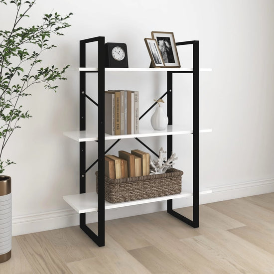 Boekenkast 80x30x105 cm bewerkt hout wit MeubelReus