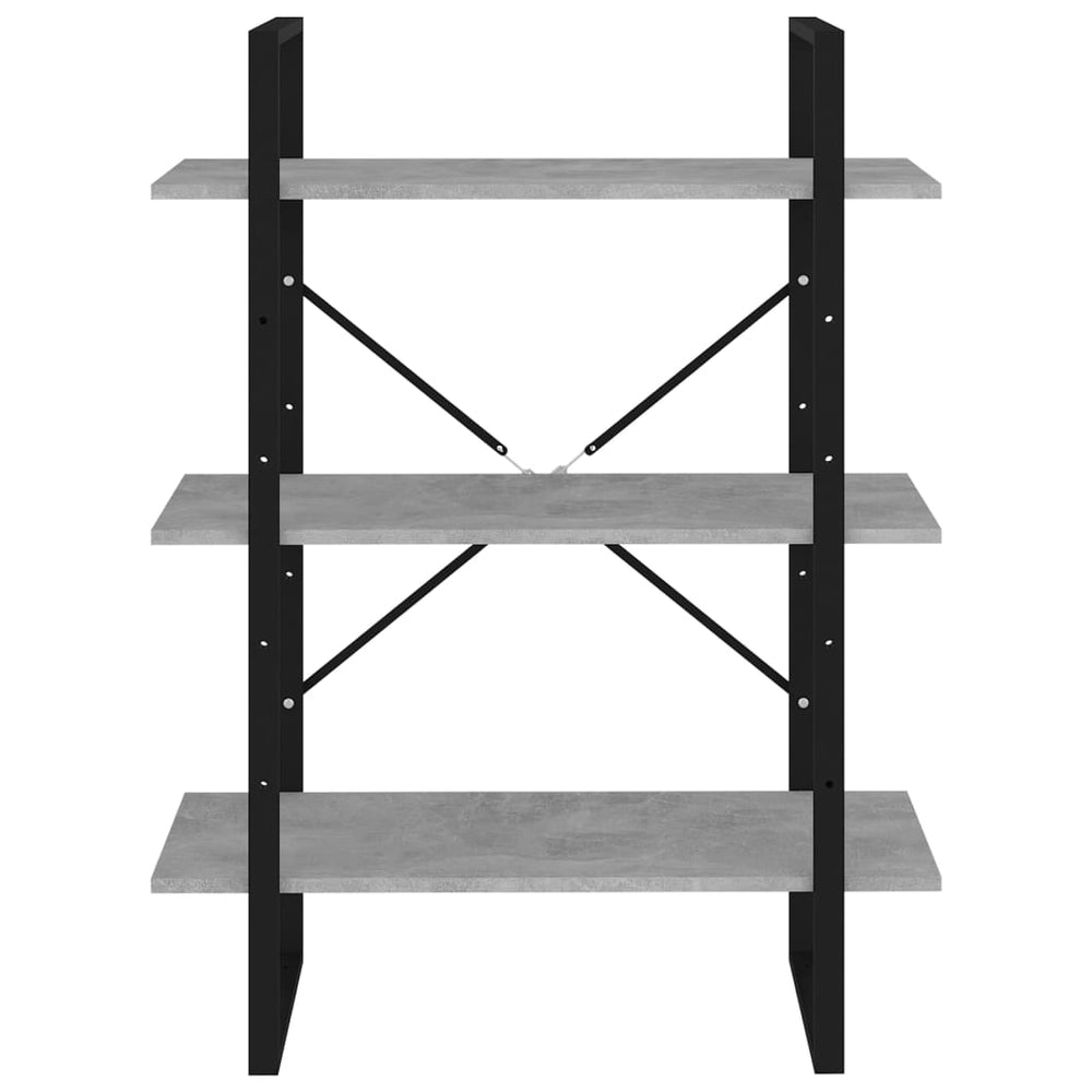 Boekenkast 80x30x105 cm spaanplaat betongrijs MeubelReus