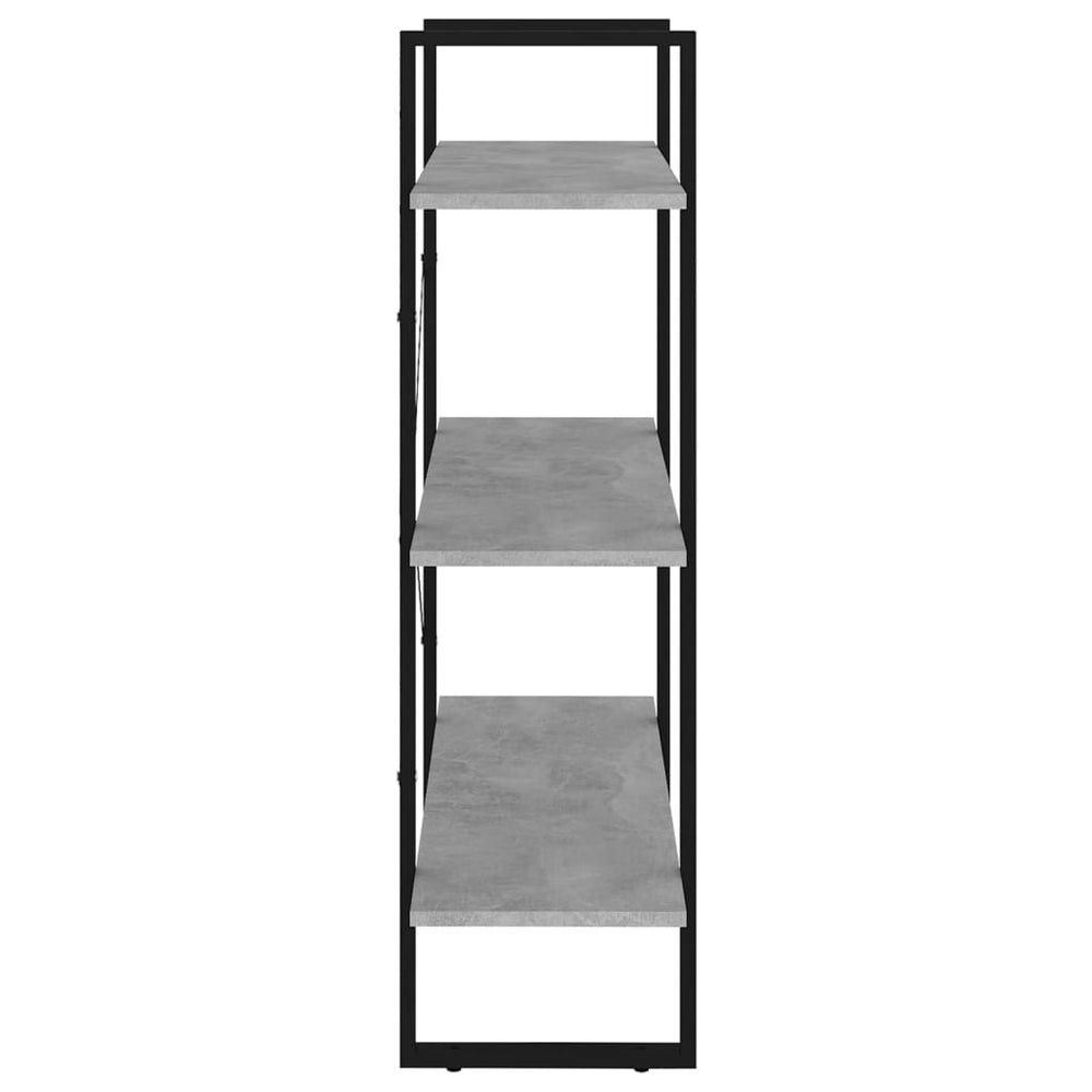 Boekenkast 80x30x105 cm spaanplaat betongrijs MeubelReus