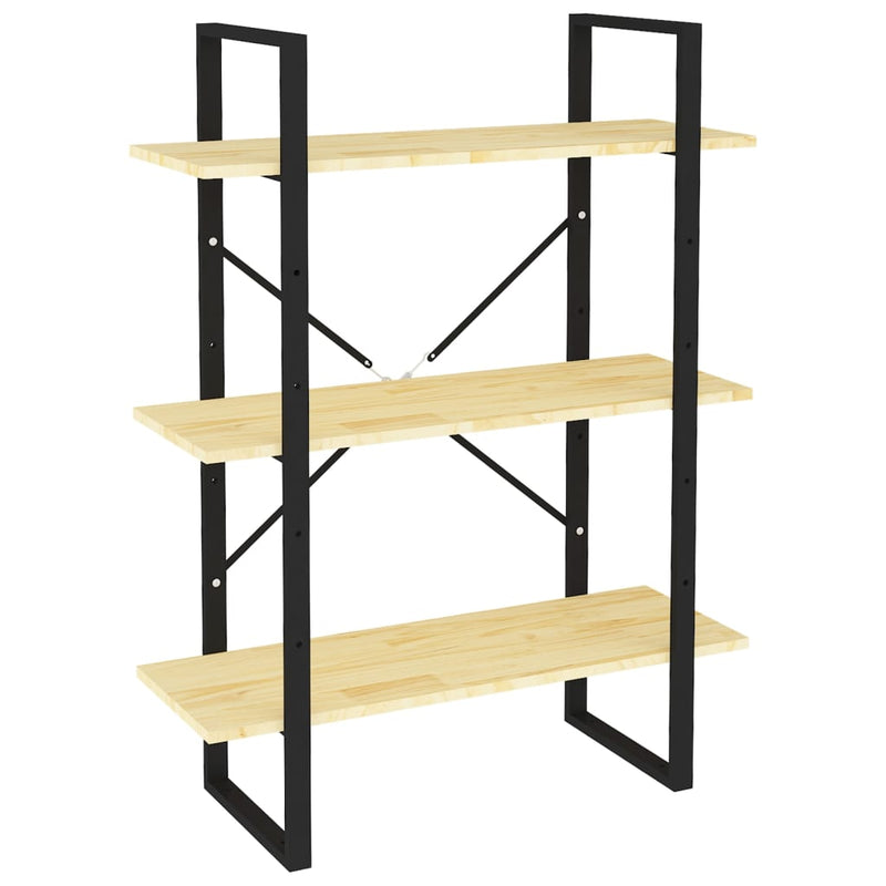 Boekenkast met 3 schappen 80x30x105 cm massief grenenhout MeubelReus