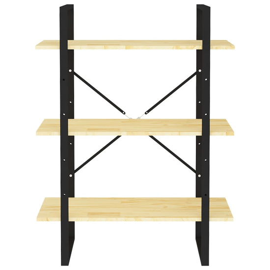 Boekenkast met 3 schappen 80x30x105 cm massief grenenhout MeubelReus