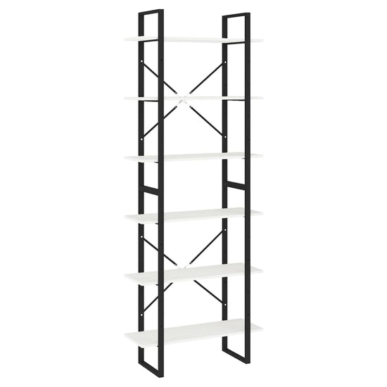 Hoge kast 80x30x210 cm massief grenenhout wit MeubelReus