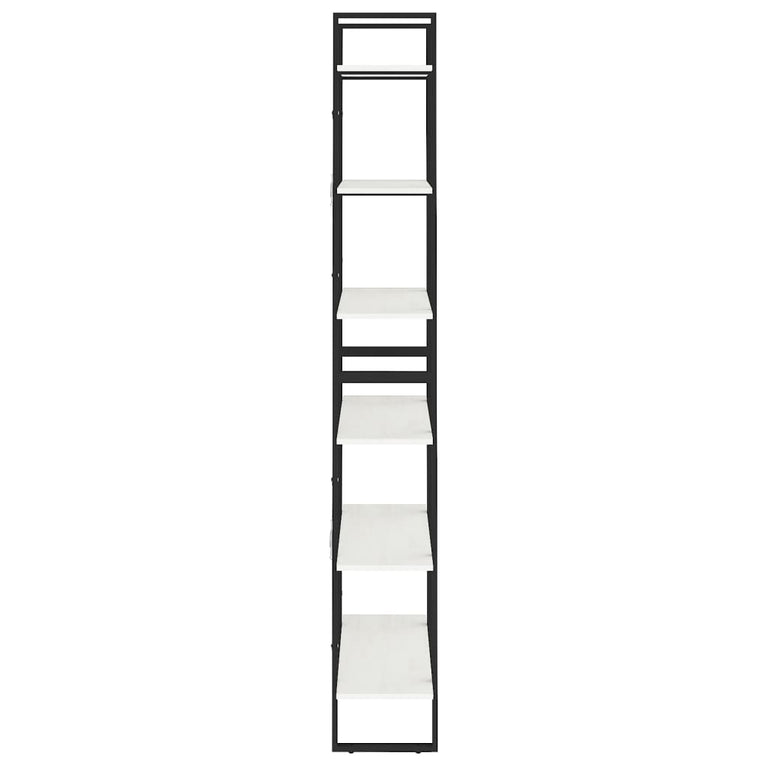 Hoge kast 80x30x210 cm massief grenenhout wit MeubelReus