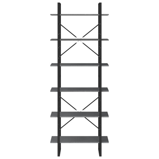 Hoge kast 80x30x210 cm massief grenenhout grijs MeubelReus