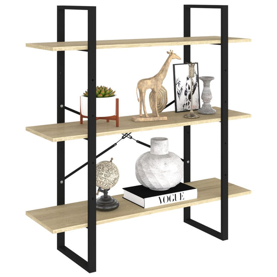 Boekenkast 100x30x105 cm spaanplaat sonomo eikenkleurig MeubelReus