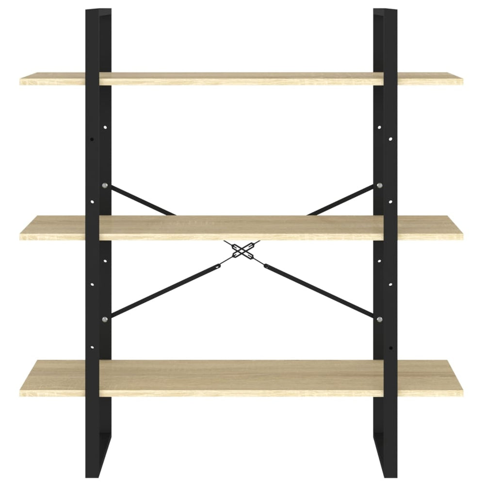 Boekenkast 100x30x105 cm spaanplaat sonomo eikenkleurig MeubelReus