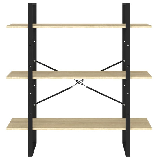 Boekenkast 100x30x105 cm spaanplaat sonomo eikenkleurig MeubelReus