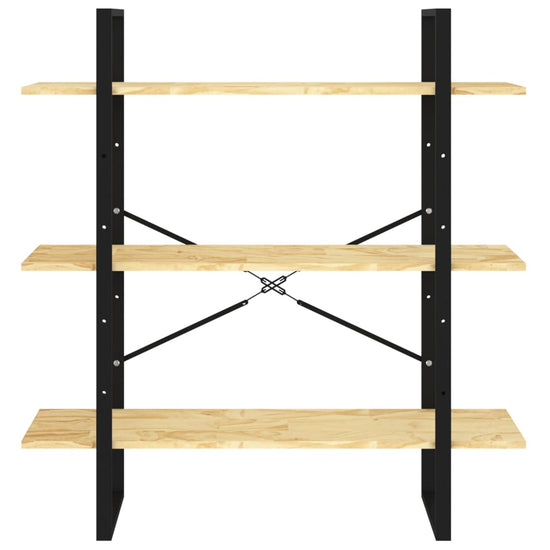 Boekenkast met 3 schappen 100x30x105 cm massief grenenhout MeubelReus