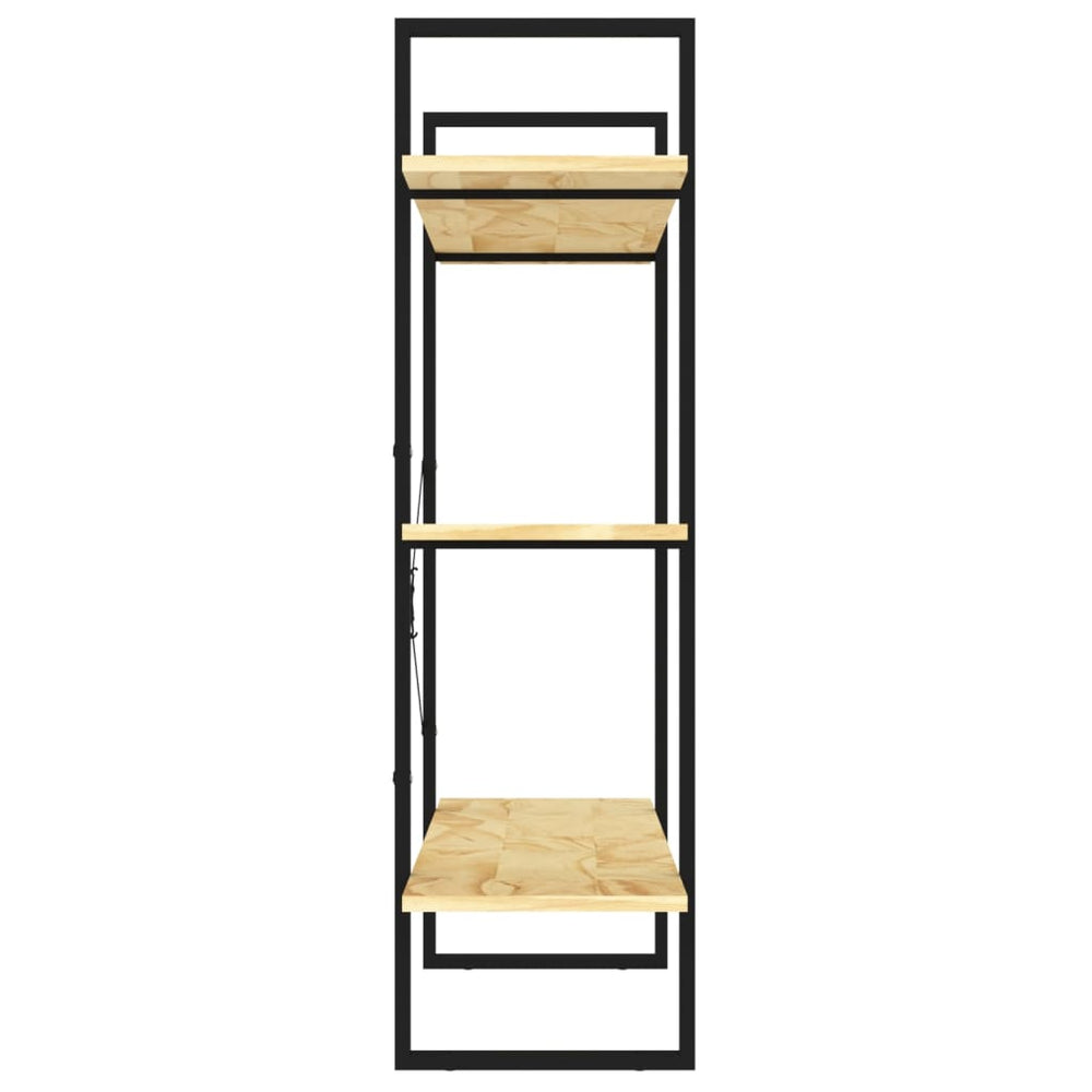 Boekenkast met 3 schappen 100x30x105 cm massief grenenhout MeubelReus