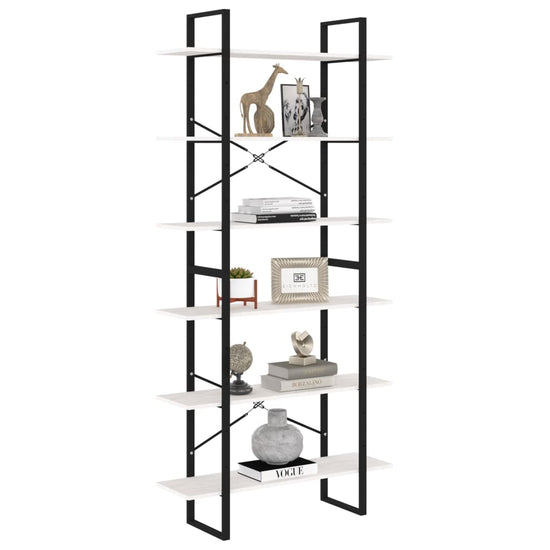 Hoge kast 100x30x210 cm massief grenenhout wit MeubelReus