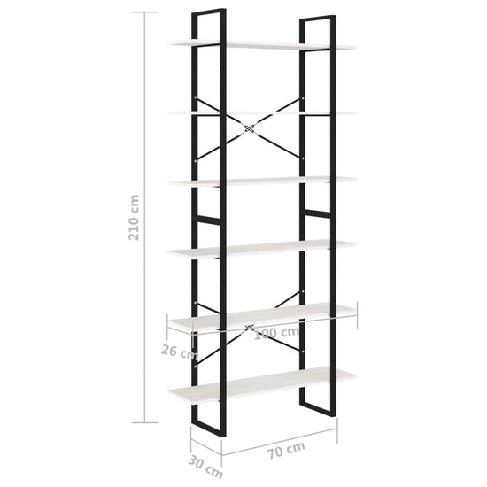 Hoge kast 100x30x210 cm massief grenenhout wit MeubelReus