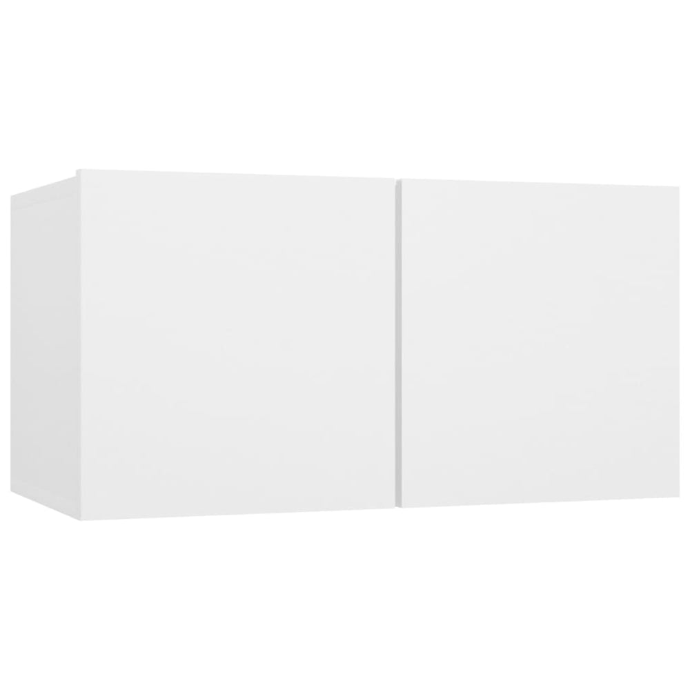 Tv-meubelen 4 st 60x30x30 cm spaanplaat wit MeubelReus