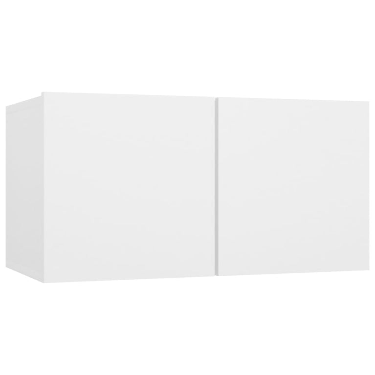 Tv-meubelen 4 st 60x30x30 cm spaanplaat wit MeubelReus