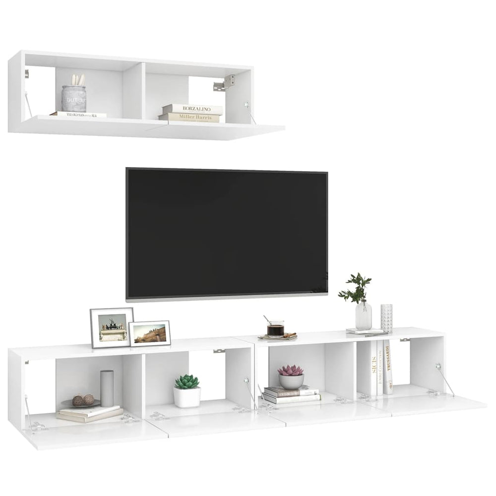 Tv-meubelen 3 st spaanplaat wit MeubelReus