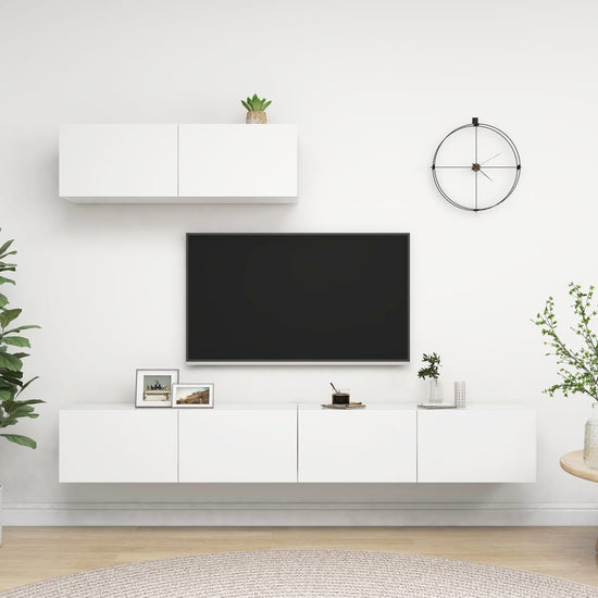 Tv-meubelen 3 st spaanplaat wit MeubelReus
