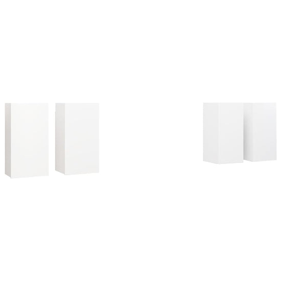 Tv-meubelen 4 st 30,5x30x60 cm spaanplaat wit MeubelReus