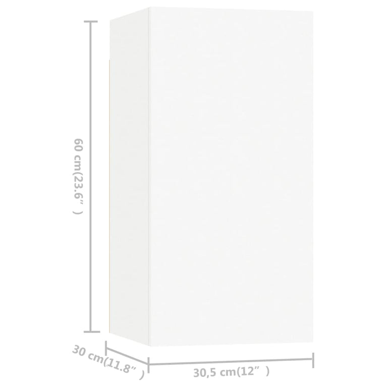 Tv-meubelen 7 st 30,5x30x60 cm spaanplaat wit MeubelReus