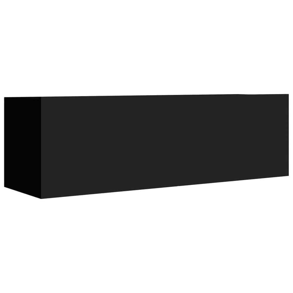 Tv-meubelen 4 st 100x30x30 cm spaanplaat zwart MeubelReus