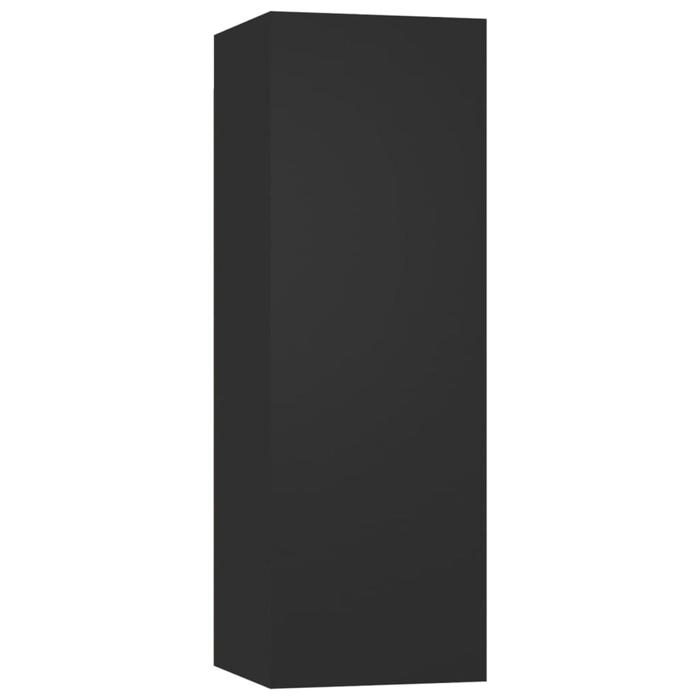 Tv-meubelen 4 st 30,5x30x90 cm bewerkt hout zwart MeubelReus